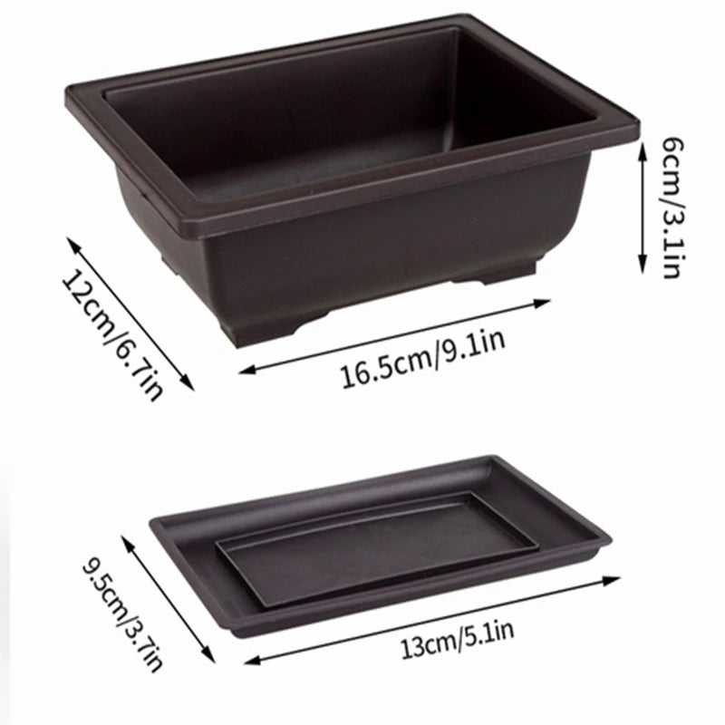 pots de fleurs rectangulaires imitation argile pour jardin extérieur - vue 27 sur 30