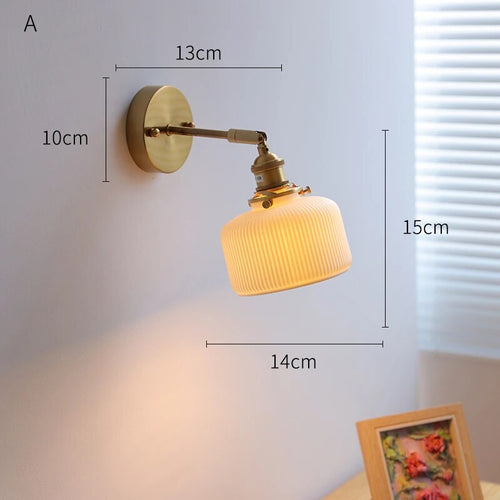 applique murale led iwhd nordique japonaise - vue 19 sur 23