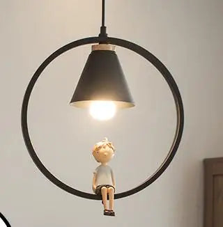 suspension vintage en fer pour éclairage enfants et cafés - vue 9 sur 10