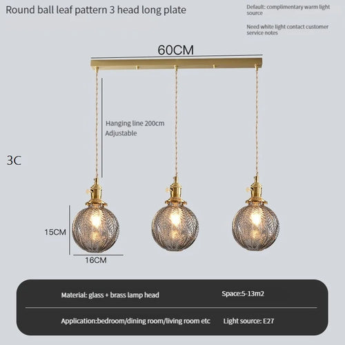 lustre vintage edison avec ombre en verre cristal pour bar loft - vue 14 sur 22