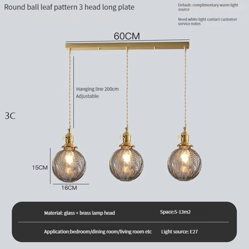 lustre vintage edison avec ombre en verre cristal pour bar loft - vue 14 sur 22