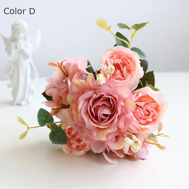bouquet de fleurs artificielles pour décorations de mariage et automne - vue 10 sur 12