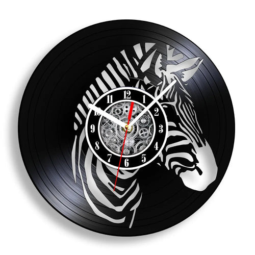 horloge murale vinyle cheval décoration équestre artisanale cadeau unique - vue 17 sur 22