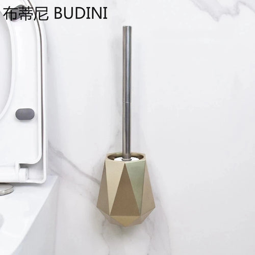 brosse de toilette en silicone avec support mural ou sur pied - vue 4 sur 10