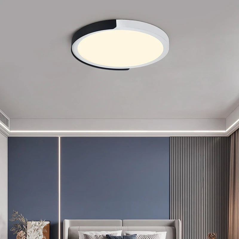 simple led trois anti-plafonnier rond maison lampe - vue 4 sur 12