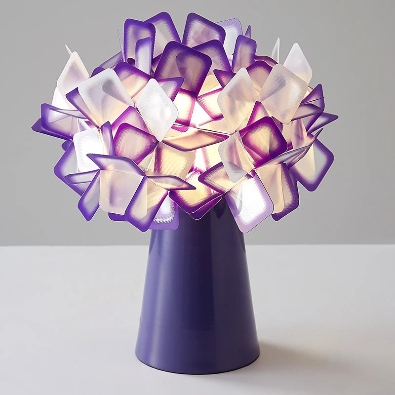 lampe de bureau moderne slamp clizia en plastique pvc fleur - vue 10 sur 13
