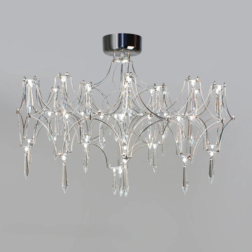 lustre en cristal moderne pour un décor intérieur élégant - vue 6 sur 12