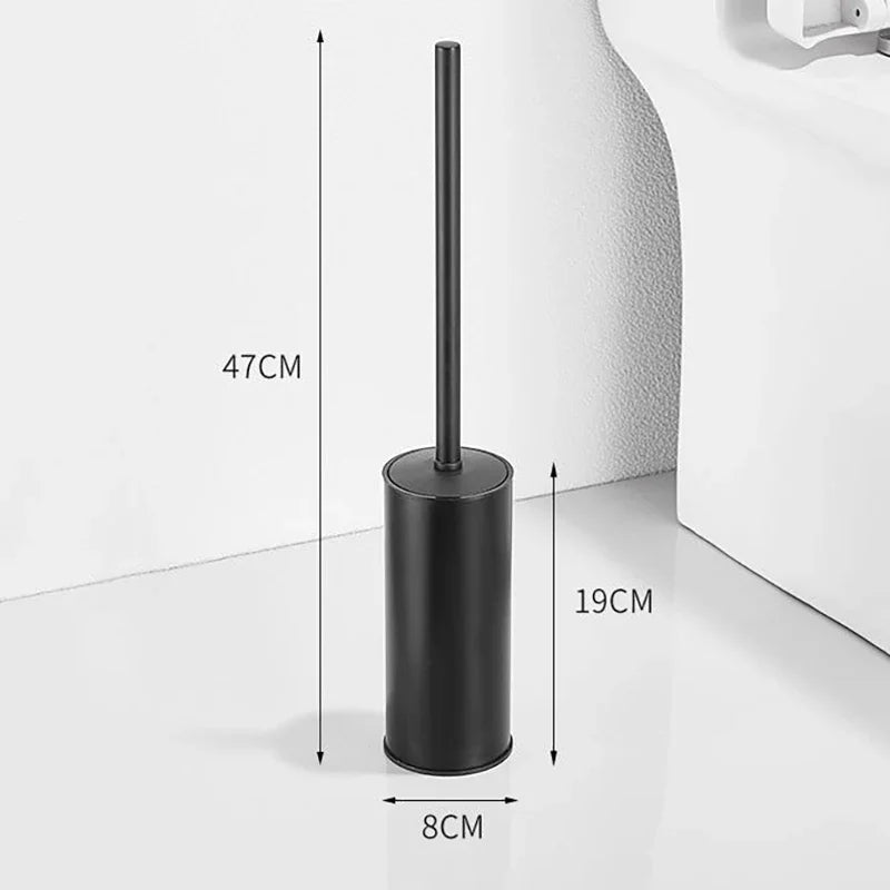 brosse de toilette de luxe en acier inoxydable pour salle de bain - vue 6 sur 8