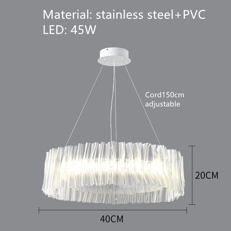suspension design en pvc et acier inoxydable pour espaces intérieurs - vue 11 sur 13