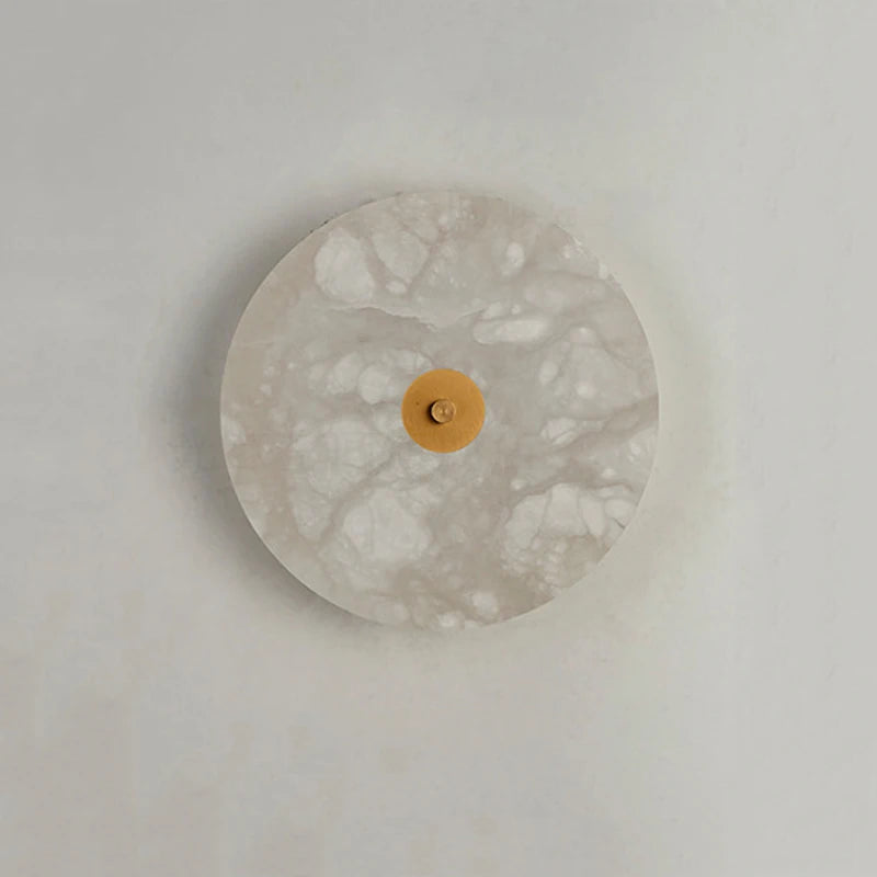 applique ronde en marbre rétro-éclairage pour hôtel - vue 5 sur 9