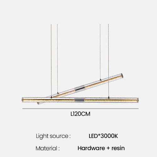 suspension en bois design nordique moderne led gradable - vue 9 sur 8