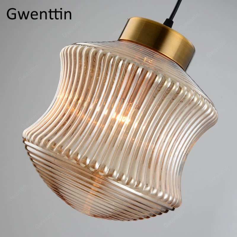 suspension en verre teinté pour décoration intérieure moderne - vue 6 sur 8