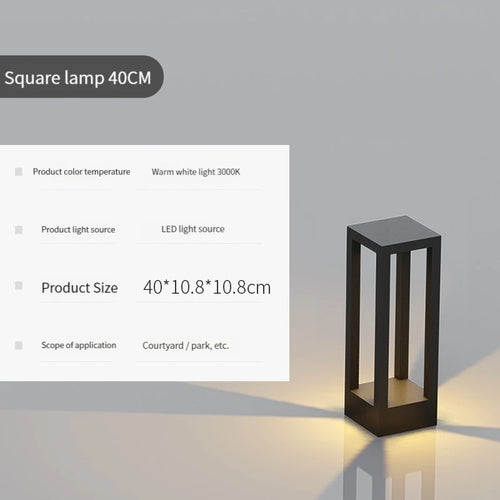 lampe de jardin moderne étanche en aluminium pour extérieur - vue 19 sur 21
