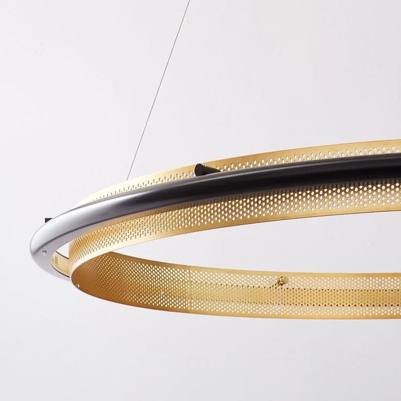 lustre led circulaire de luxe design moderne décoratif - vue 5 sur 14