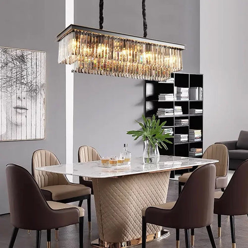 lustre en cristal de luxe style italien pour décoration intérieure - vue 4 sur 21