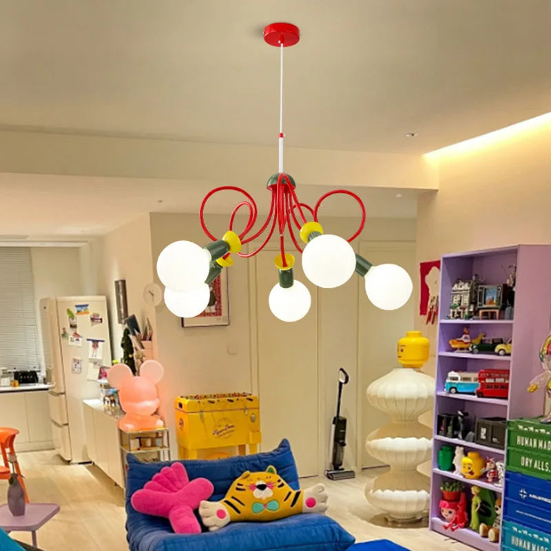 lustre memphis design classique pour hôtel et restaurant - vue 4 sur 9