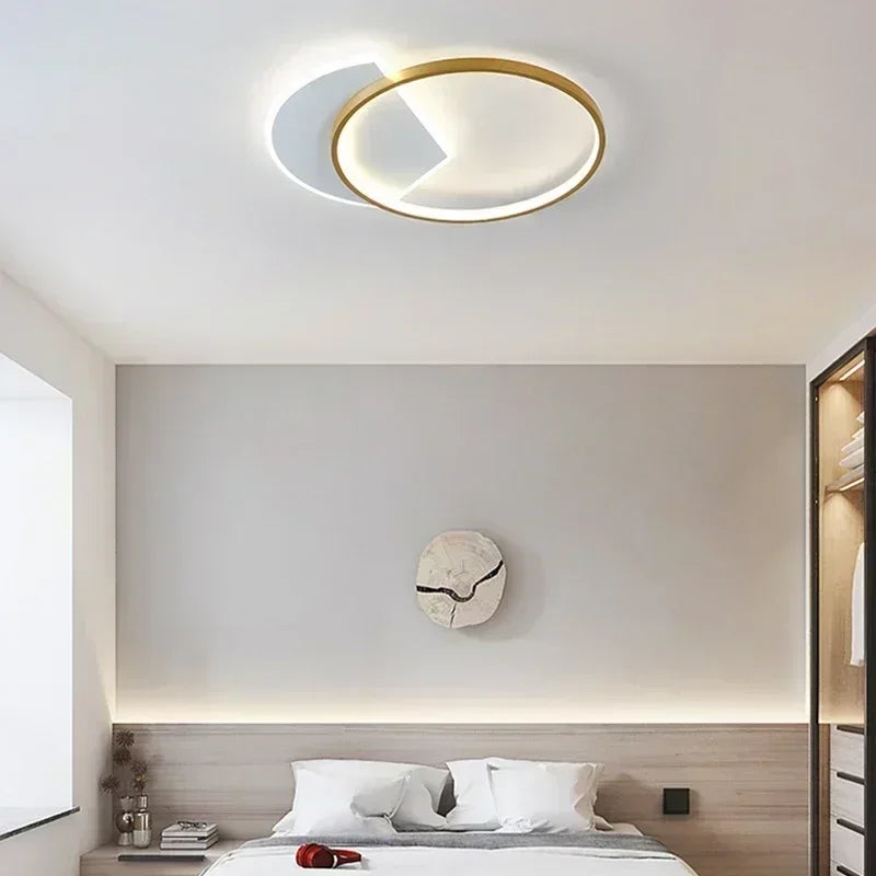 plafonnier led nordique lustre intérieur pour décoration maison - vue 3 sur 17