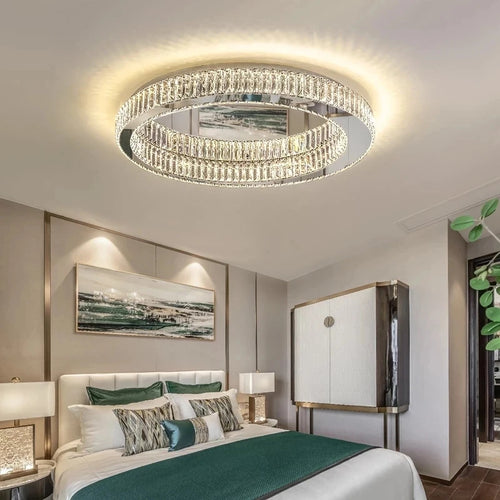 lustre de luxe postmoderne en cristal winfordo wf-xd006 - vue 3 sur 14