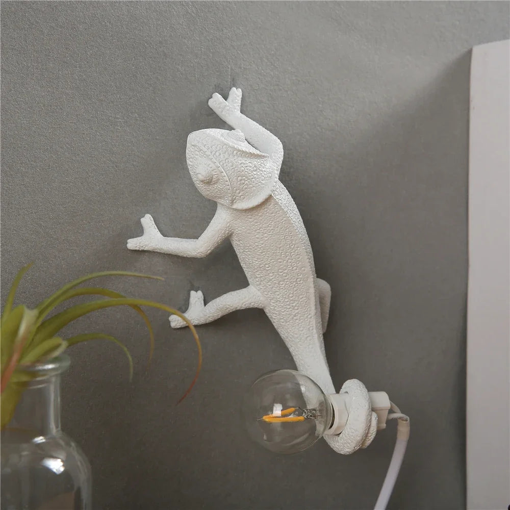veilleuse lézard nordique lampe décorative moderne à LED - vue 6 sur 11