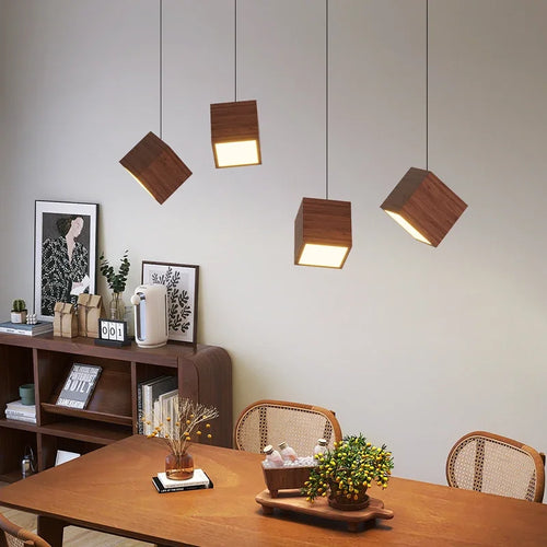 suspension en bois créatif design nordique pour décoration intérieure - vue 3 sur 10