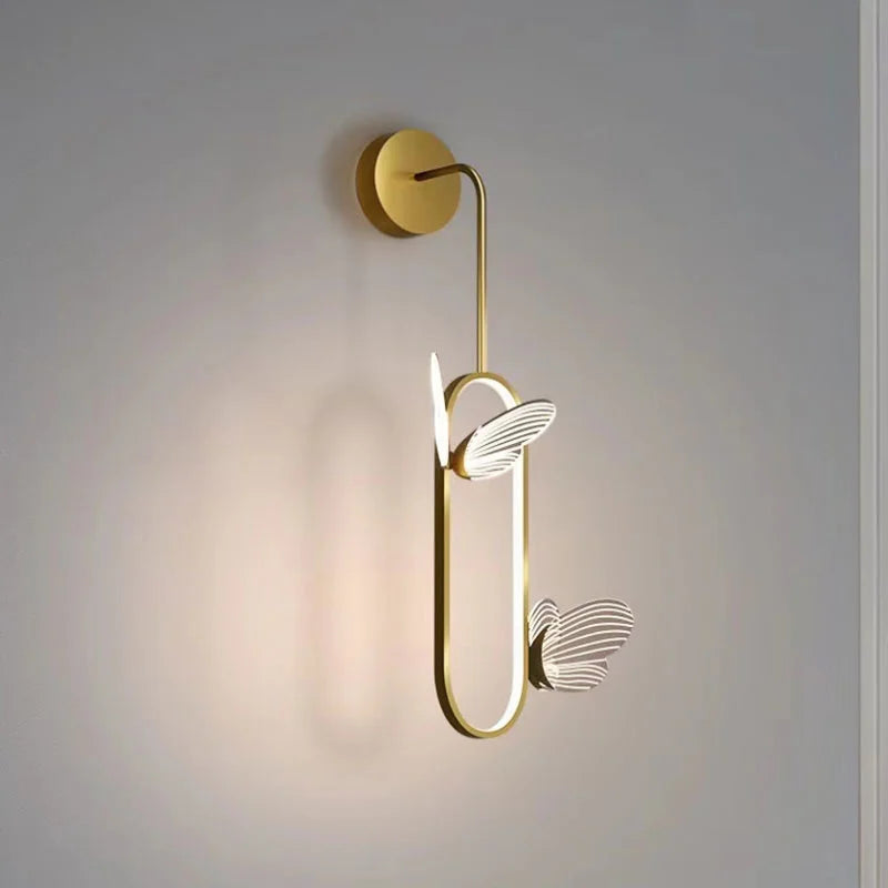 applique murale led papillon design nordique pour décoration intérieure - vue 3 sur 8