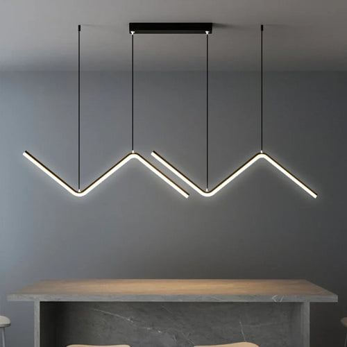 lustre moderne à led avec télécommande pour intérieur élégant - vue 5 sur 10