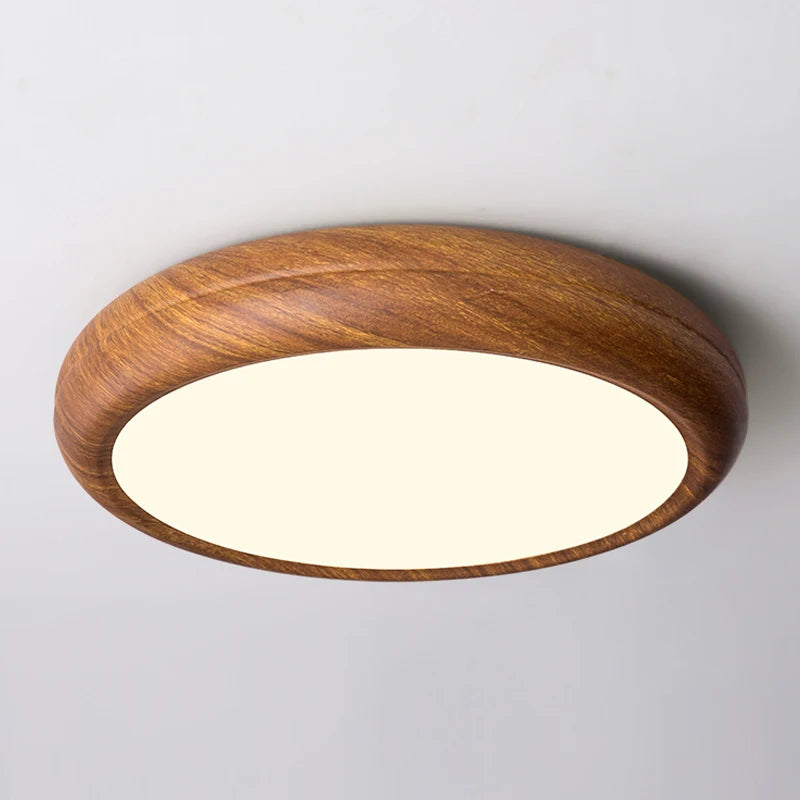 plafonnier moderne en bois imitation pour intérieur lumineux - vue 4 sur 9
