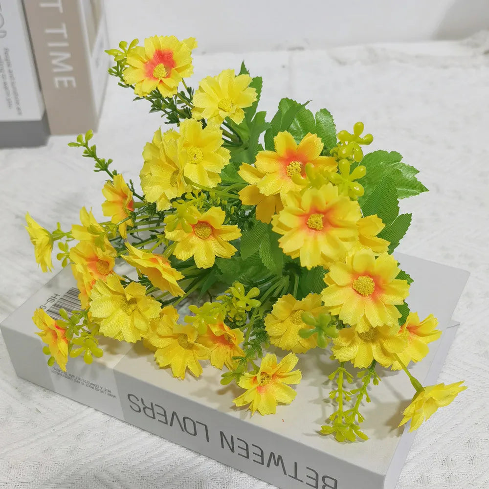 lot de fleurs artificielles résistantes aux uv pour décoration extérieure - vue 14 sur 16