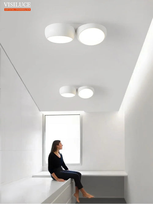 plafonnier led moderne pour un éclairage d ambiance créatif et simple - vue 6 sur 6