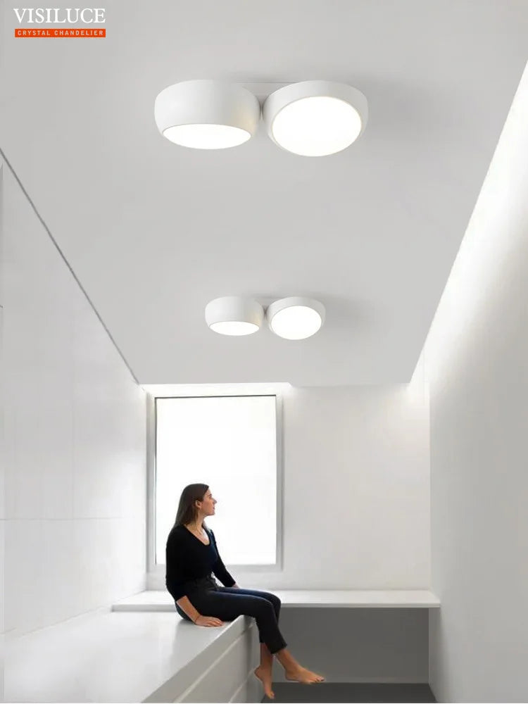 plafonnier led moderne pour un éclairage d ambiance créatif et simple - vue 5 sur 6