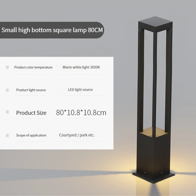 lampe de jardin moderne étanche en aluminium pour extérieur - vue 14 sur 21