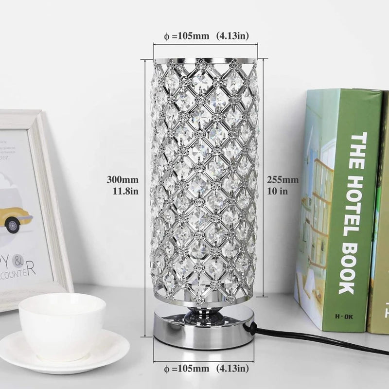 lampe de table en cristal décorative pour intérieur élégant - vue 3 sur 7