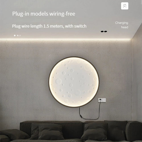 applique murale nordique moderne led rechargeable décorative - vue 4 sur 14