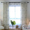 Rideau moderne motif feuilles pour salon chambre