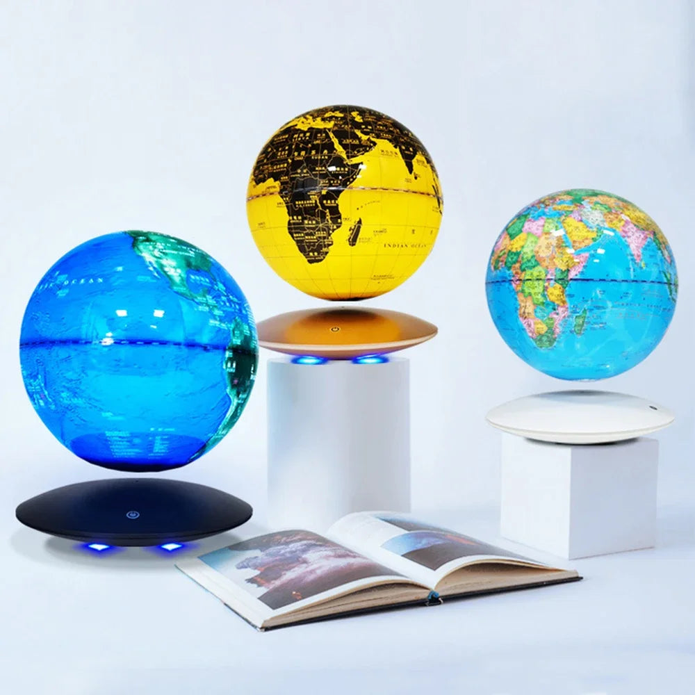 globe flottant rotatif magnétique pour décoration intérieure innovante - vue 7 sur 7