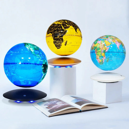 globe flottant rotatif magnétique pour décoration intérieure innovante - vue 7 sur 7