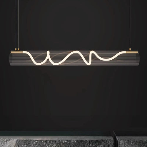 lustre design en acrylique pour éclairage décoratif intérieur - vue 3 sur 7