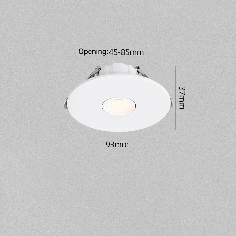 spot led ultra fin pour éclairage d ambiance rond encastré - vue 6 sur 8
