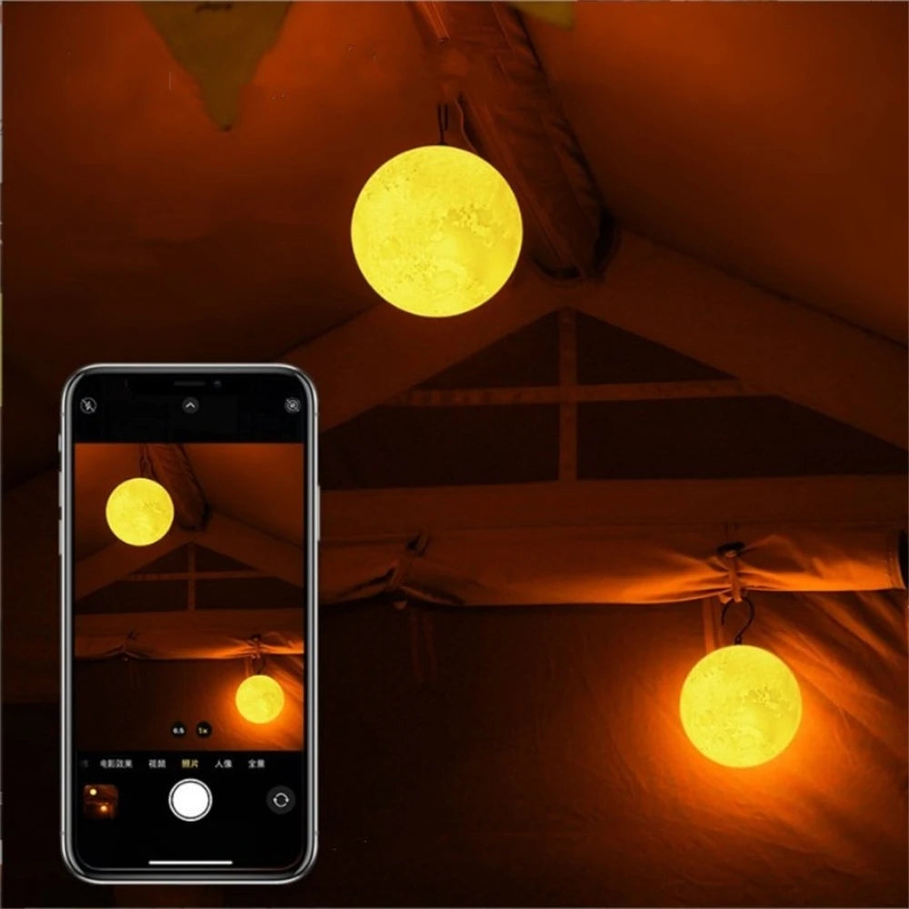 lampe de lune portable pour camping et décoration extérieure - vue 5 sur 7