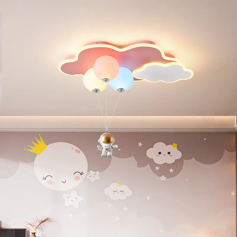 plafonnier nuage pour décoration enfant et espace intérieur - vue 2 sur 12