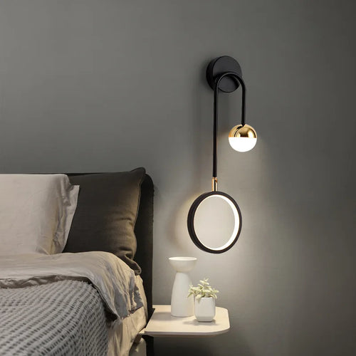 applique murale led rotative moderne nordique de luxe décorative - vue 5 sur 9