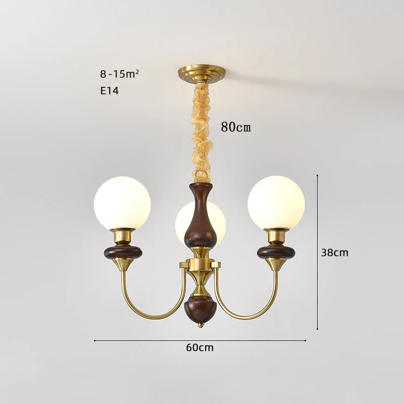 lustre rétro français led suspension luminaires de plafond - vue 9 sur 11