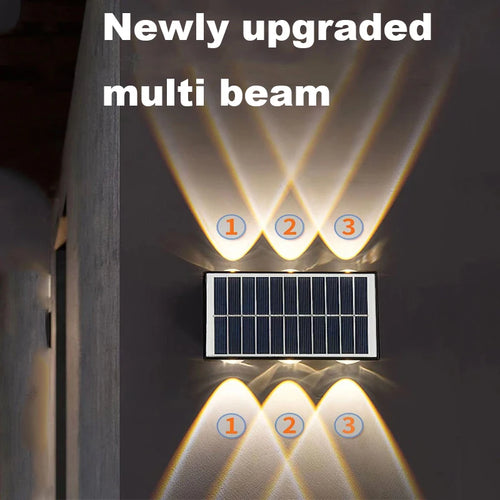 applique murale solaire led moderne étanche pour extérieur jardin cour rue - vue 6 sur 14