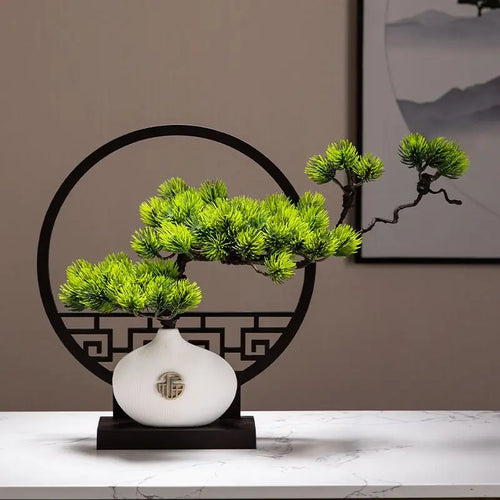 ornement de table bonsaï pin pour décoration moderne - vue 2 sur 8
