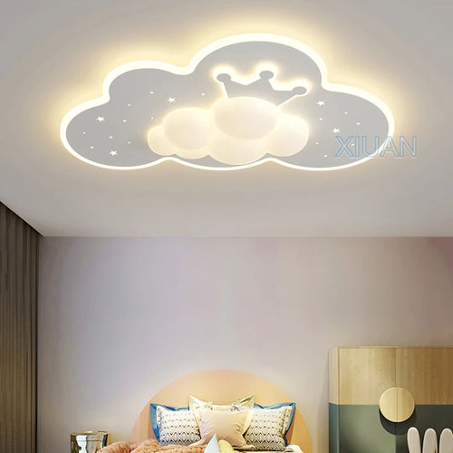 plafonnier nuage romantique pour chambre d'enfant ou bébé - vue 3 sur 7