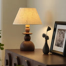 lampe de table médiévale en bois massif design rétro simple
