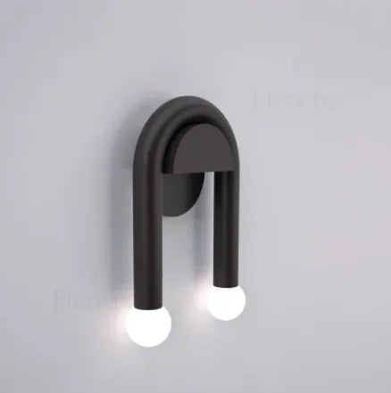 Nordic Creative U-shaped Line Art Led Chandelier Suitable for Corridor Bedroom, Bar and Loft Decoration Industrial Hanging Lamps