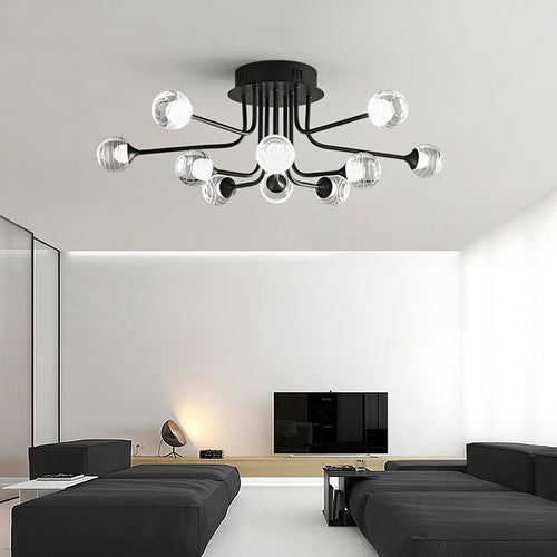 lustre créatif suspendu pour décoration moderne et artistique - vue 5 sur 8