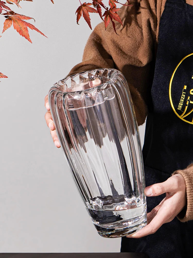 vase en verre pour arrangement floral et décoration élégante - vue 4 sur 10