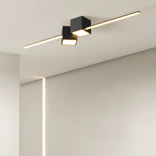 lustre led minimaliste pour éclairage intérieur moderne - vue 3 sur 10